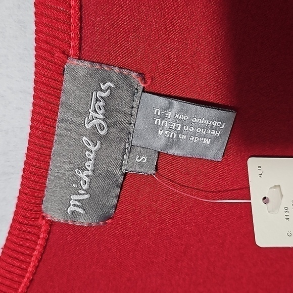 Anthropologie Michael‎ Stars Red Dress Small NWT - Picture 8 of 10